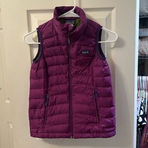 Patagonia Girls' Down Sweater Vest small  8